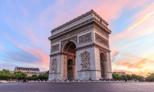 The Arc de Triomphe in Paris